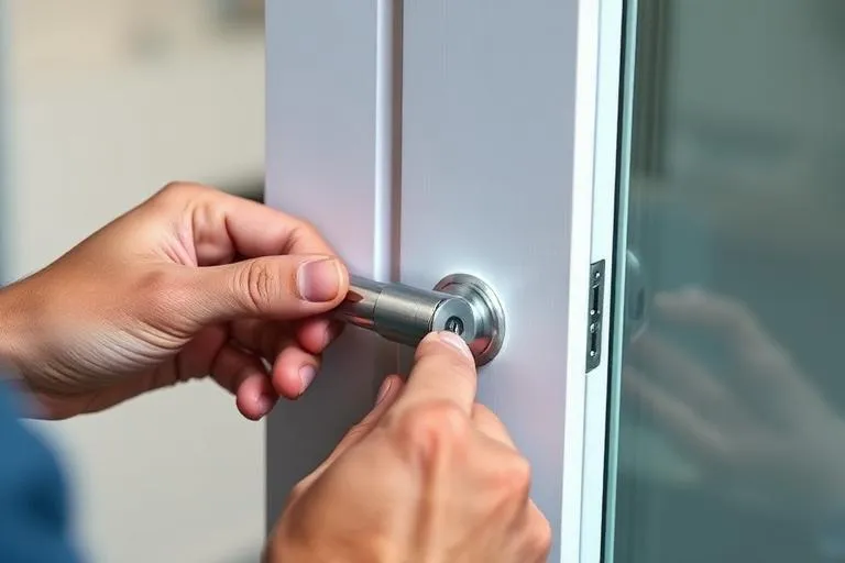 Sliding door lock repair